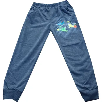 xcena Tepláky dětské tmavě šedé s letadly Velikost: 104