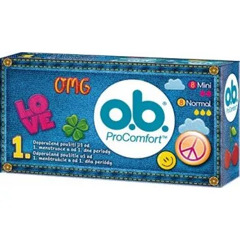 Vlhčený ubrousek O.B. Tampony ProComfort Teenpack 16 ks