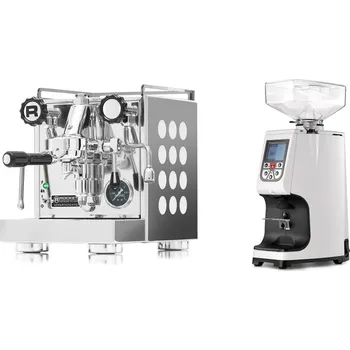 Kávovar Rocket Espresso Appartamento, white + Eureka Atom 60, white