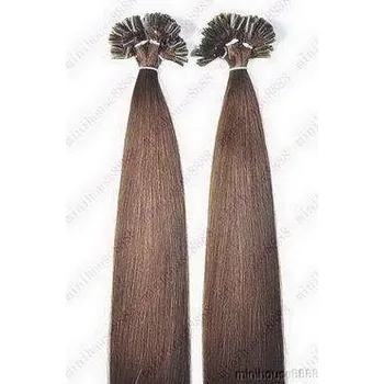 Příčesek PERFEKTVLASY KERATIN INDIAN REMY 100 pramenů, HNĚDÁ #02,80g, 45cm