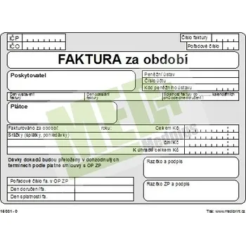 Faktura za období A5