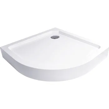 Sprchová vanička Čtvrtkruhová sprchová vanička, 90x90x14, R550, SMC, bílá včetně nožiček a sifonu 90 mm CV01H