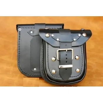 Zavazadlo na motocykl Kožená boční kapsička ke kufru - bez nýtů