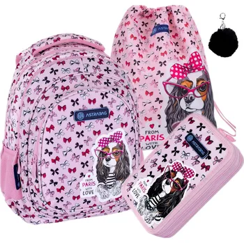 Školní batoh Astra Školní batoh Astra sweet dog 3v1, třída 1-3