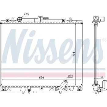 Chladič motoru Nissens 62895A