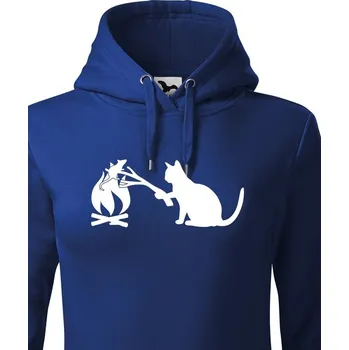 Dámská mikina Dámská mikina kočka a myš, Barva Modrá, Velikost L, Canvas Dámská mikina Bezvatriko.cz 0651