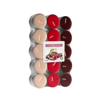 Svíčka Bispol Aura Chocolate - Cherry 30 ks