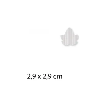 Jedlá dekorace na dort Javorový list 4 - BV 25 ks