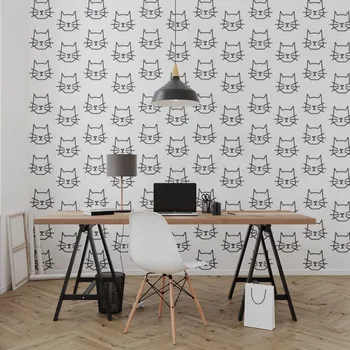 Tapeta Ekomazlíček Tapeta CAT HEAD Typ tapety: Vinylová tapeta matná (samolepící), Šířka tapety: 100 cm, Výška tapety: 300 cm