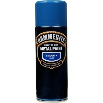 barva na kov Hammerite Přímo na rez sprej hladký 400 ml modrý 