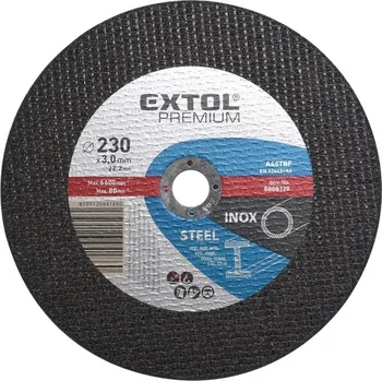 Řezný kotouč O 230x3,0x22,2mm EXTOL - Kotouč řezný na ocel/nerez