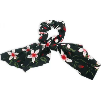 Gumička na vlasy s mašlí Barva: černá