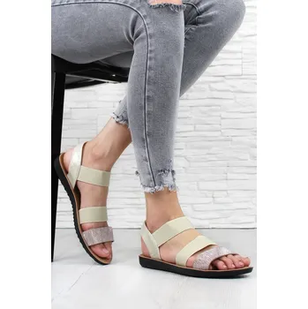 Dámské sandále Bless Béžové sandále CZ107BE Velikost: 38