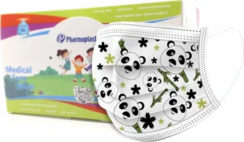 rouška Pharmaplast Dětská rouška třívrstvá Panda 50 ks