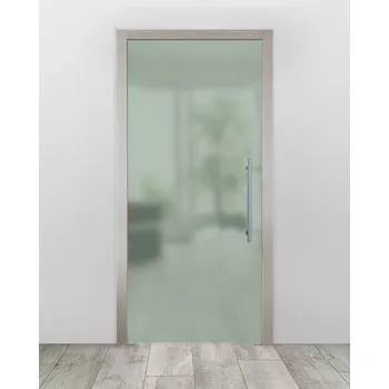 Interiérové dveře Celoskleněné dveře do pouzdra - Satinato Zelená Průchozí šířka (cm): 120, Průchozí výška (cm): 197