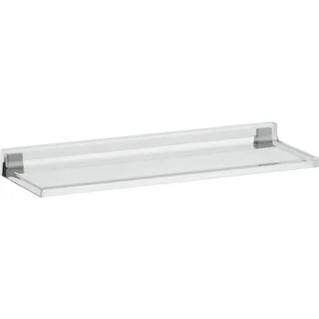 Drátěná police Kartell by Laufen - polička Shelfish 45x15,5, uchycení na stěnu, transparentní H3853300840001