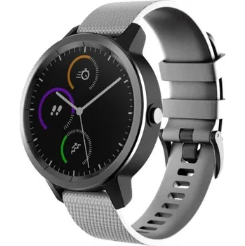 Příslušenství k chytrým hodinkám eses Silikonový vzorovaný řemínek 20 mm - Velikost L, šedý