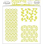 AladinE Šablona 15 x 15 cm geometrie…