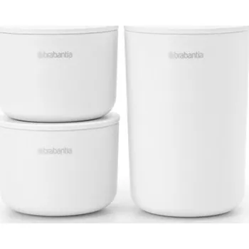 Koupelnová předložka Brabantia Úložné dózy 3ks bílé