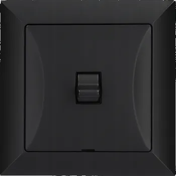 Elektrická zásuvka Timex Vypínač OPUS RETRO č.1 - kompletní, černý