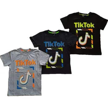 Chlapecké tričko KUGO CHLAPECKÉ TRIČKO "TIK TOK SQUARE" Barva: šedá, Velikost: 152