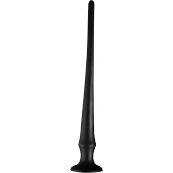Dildo Wolf Katana Black Silicone S, silikonové anální dildo 31,5 x 1,5–3,5 cm