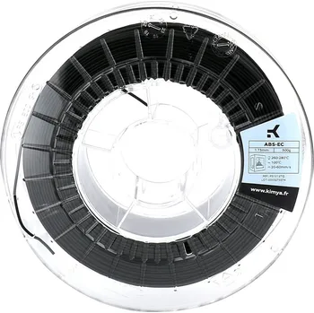 Filament Kimya ABS-EC CNT Barva: Black, Průměr: 1,75 mm, Hmotnost: 500 g tisková struna (filament)