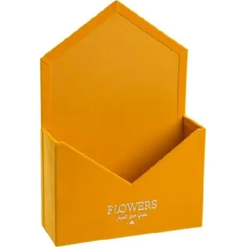 Dárková krabička Flower box obálka balení 2 ks, medová sametová