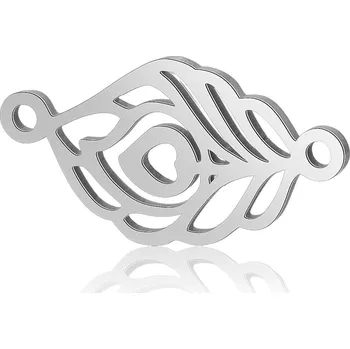 Materiál na výrobu šperku Šperky4U Ocelový přívěšek - peříčko - OK1373-ST