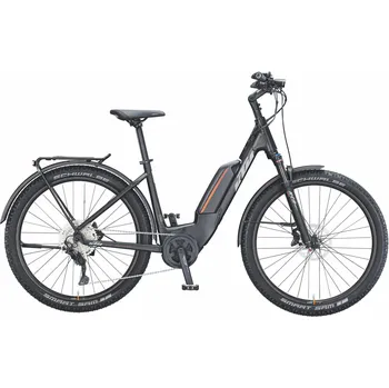 Elektrokolo Recenze KTM Macina Aera P272 LFC 500 Wh 27,5" matné černé/šedé/oranžové 2021