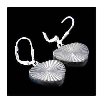 Náušnice Stříbrné náušnice s klasickým zapínáním