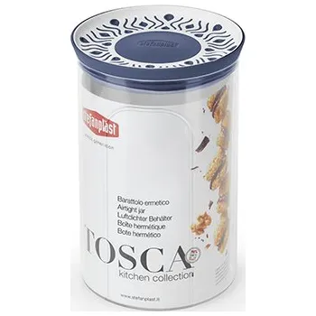 Dóza na potraviny TOSCA kulatá nádoba 1,2 litru modrá