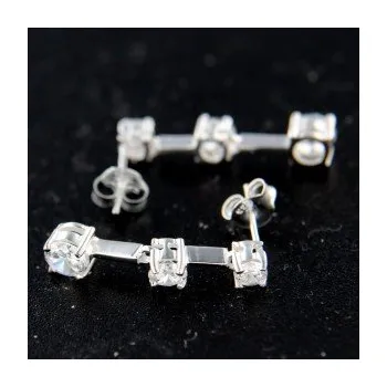 Náušnice Stříbrné náušnice na puzetu