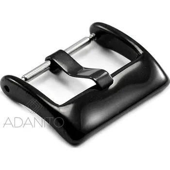 Řemínek na hodinky Černá ocelová přezka