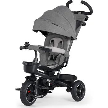Dětská tříkolka Kinderkraft Spinstep Platinium Grey + u nás ZÁRUKA 3 ROKY⭐⭐⭐⭐⭐