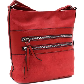 Kabelka Červená menší crossbody dámská kabelka Raina