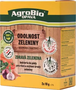 Hnojivo AgroBio Opava Inporo Zdravá zelenina + Odolnost zeleniny 2 x 10 g