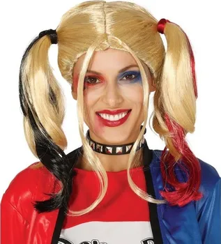 Karnevalová paruka Guirca Blond paruka Harley Quinn