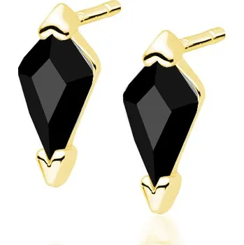 Náušnice Pozlacené náušnice s čenými zirkony - Meucci SLE100