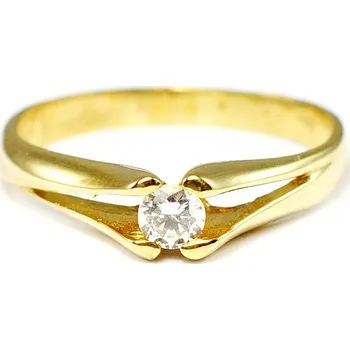 Prsten Zlatý prsten s kamenem