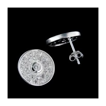 Náušnice Stříbrné náušnice na puzetu