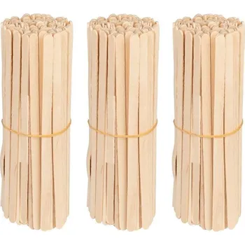 Dřevěná špachtle malá 140x6x1.4 mm - 100 ks