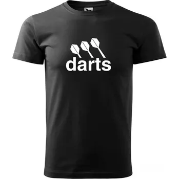 Pánská móda Malfini Triko s potiskem - Darts center - black - 3XL