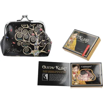 Peněženka Carmani® Carmani - Malá peněženka G. Klimt Tree of Life - strom života v dárkové krabičce - 9*7,5*2 cm