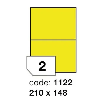 Samolepící etiketa Samolepící etikety Rayfilm Office 210x148 mm 100 archů, matně žlutá, R0121.1122