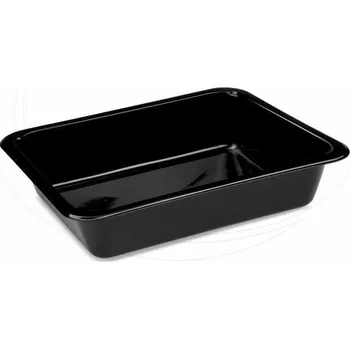 Menu mísa (PP) nedělená 227 x 178 x 49 mm, černá [50 ks] (PP906)