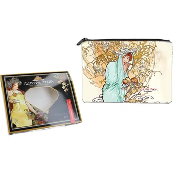 Carmani® Carmani - Kosmetická taštička A. Mucha Čtyři období, Zima v dárkové krabičce - 22*16,5*1 cm