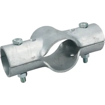 Stájová trubková T-spona FARMA dvojdílná se 2 šrouby 2 1/2" x 2"