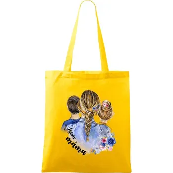 Látková taška Jsem máma - kluk a holka