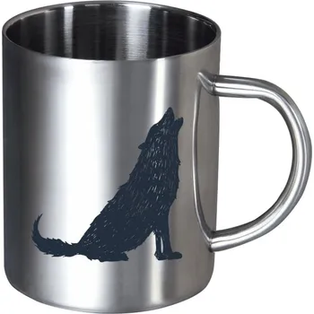 Nerezový hrnek Vlk